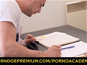 porno ACADEMIE - Tina Kay gets double penetration in super-hot college fucky-fucky