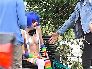 fuck-stick loving clown Mikayla Mico drilling in public